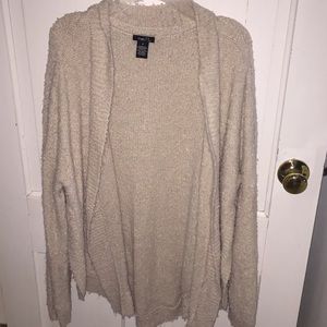 tan cardigan
